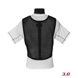221B Tactical 3.0 black mesh cooling vest worn over a white short sleeve shirt