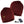ActionHeat burgundy ribbed knit beanie with battery pack and USB charging cable
