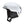 Smith Optics white snow helmet with black ear pads and chin strap