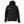 509 black hooded puffer jacket with front zipper and chest logo