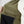 Close up of olive green waffle knit fleece lining inside a zippered jacket